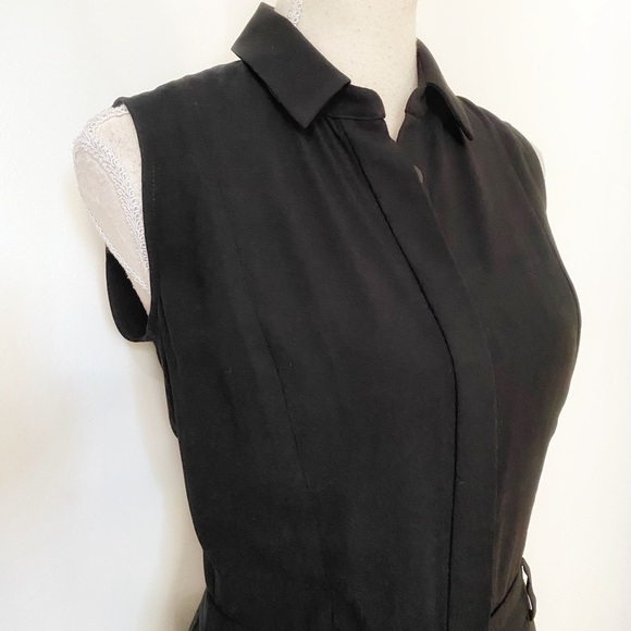 DYLAN GRAY BLACK SLEEVELESS BUTTON FRONT CROPPED WEDDING LEG JUMPSUIT - 2 - Picture 4 of 9